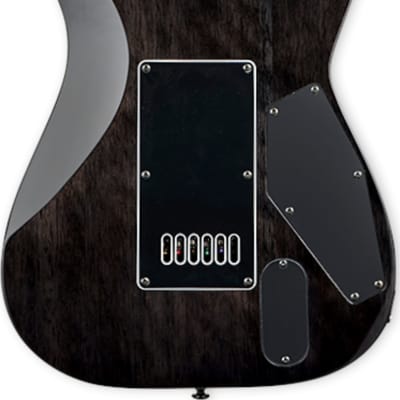 ESP LTD MH-1000 Evertune LH Left-Handed Electric Guitar, See Thru Black image 3