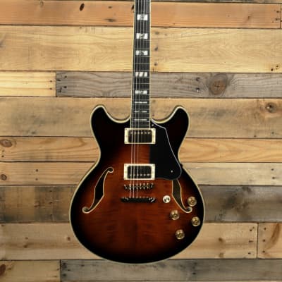 Ibanez John Scofield Signature JSM100 Hollowbody Guitar Vintage Sunburst w/ Case image 4