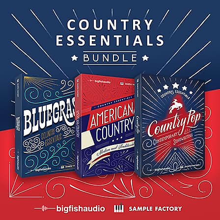 New Big Fish Audio COUNTRY ESSENTIALS BUNDLE MAC/PC Software (Download/Activation Card) image 1
