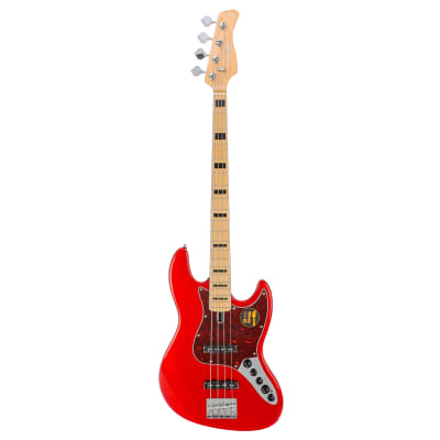 Sire Marcus Miller V7 Vintage Swamp Ash-4 (2nd Gen) Electric Bass Guitar - Bright Metallic Red image 2