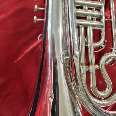 Yamaha YHR-302MS Marching Bb French Horn 2010s - Silver-Plated image 10