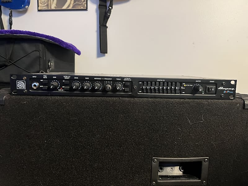 Ampeg SVPPro Bass Preamp Rack Mountable SVPPro Mid 90's Reverb