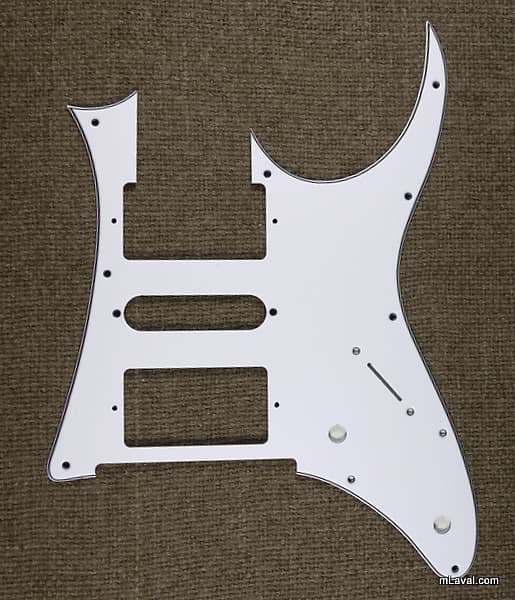 Custom Replacement Guitar Pickguard for Ibanez RG 350 DX ,3ply White image 1