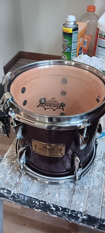 Pearl masters custom mmx 8x8 wine red rack tom | Reverb
