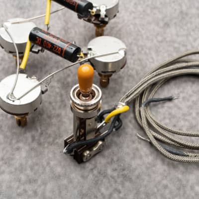 ReWind Electric - NOS Wire 1960 A2 PAF Set & NOS Centralab Pots Gibson Les Paul Wiring Harness image 15