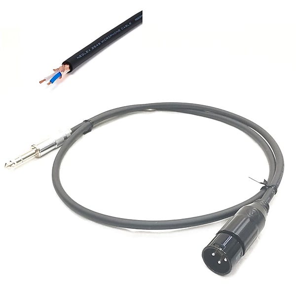 MOGAMI [50th Anniversary of the Founding Sale] 2549 TXM Black/1.0m [assy by oyaide/TRS-XLR(M) cable] (only one item in stock) (TRS-XLR male cable) (Mogami) (Oyaide)  			