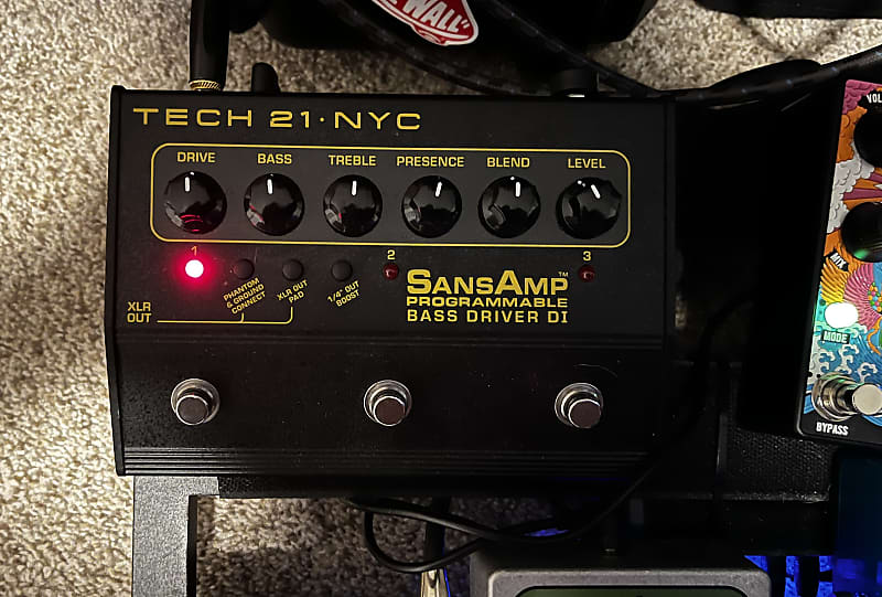 Tech 21 Sansamp Programmable Bass Driver