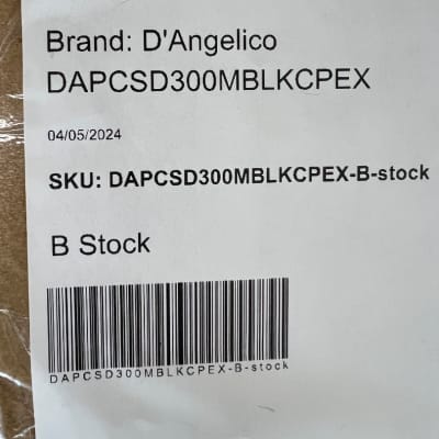 D'Angelico Premier Lexington CS Acoustic Electric Guitar, Matte Black Top image 13