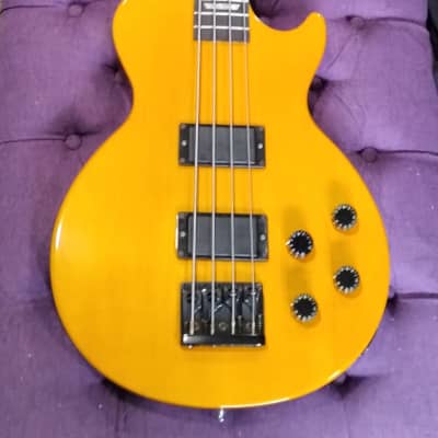 Gibson LPB-2 Deluxe Les Paul Bass 1992 - Translucent Amber image 5