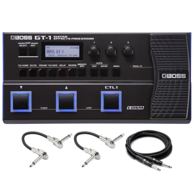Boss GT-1 Multi-Effects Processor w/Boss FS-7 and power supply