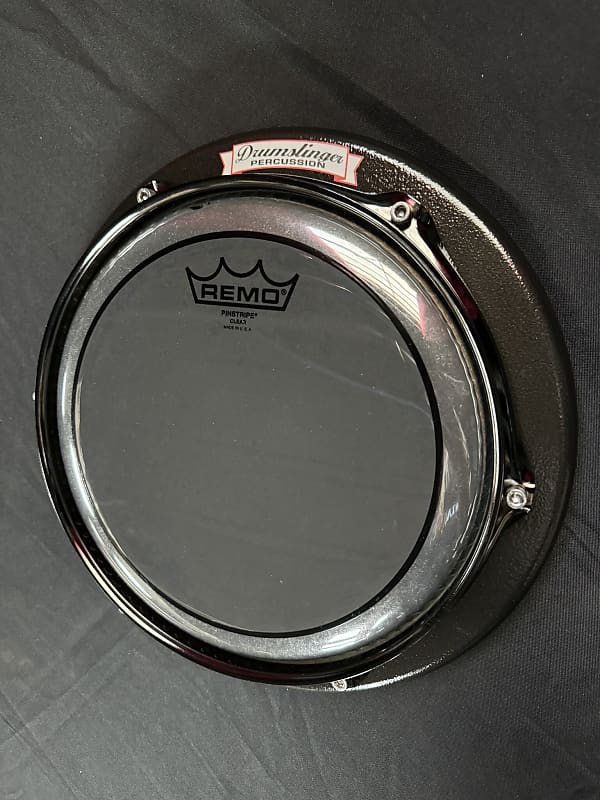 MINT Drumslinger 10" Custom Marcher Drum Pad Black/Hammered Reverb