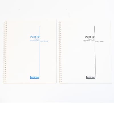 Lexicon PCM 90 & Dual RVB Algorithm Card User Guide Manual Pair image 1