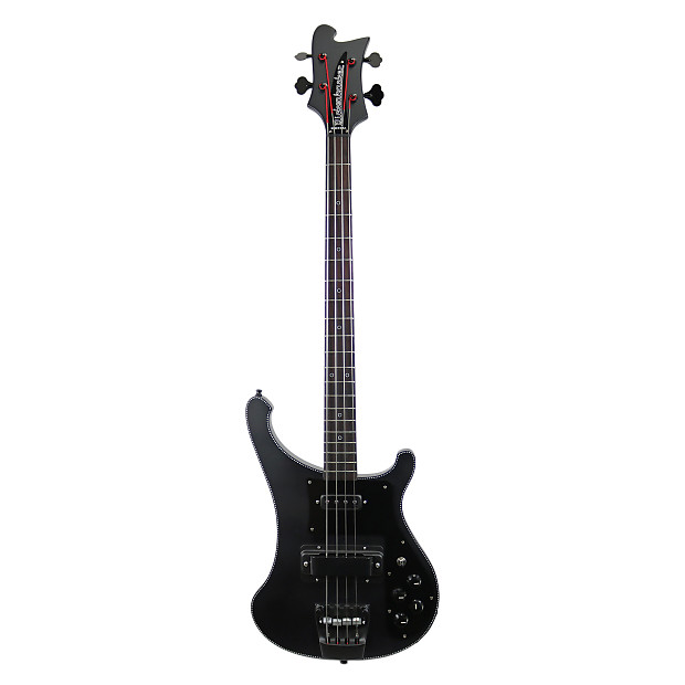 All black shop rickenbacker bass