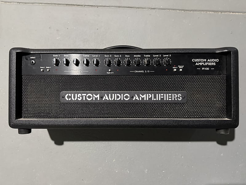 Custom Audio Amplifiers PT100 3-Channel 100-Watt Guitar Amp Head | Reverb