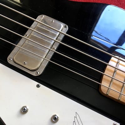 Greco thunderbird bass 80's custom black image 4