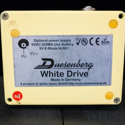 Duesenberg White Drive Clean Boost and Overdrive *ON HOLD* image 2