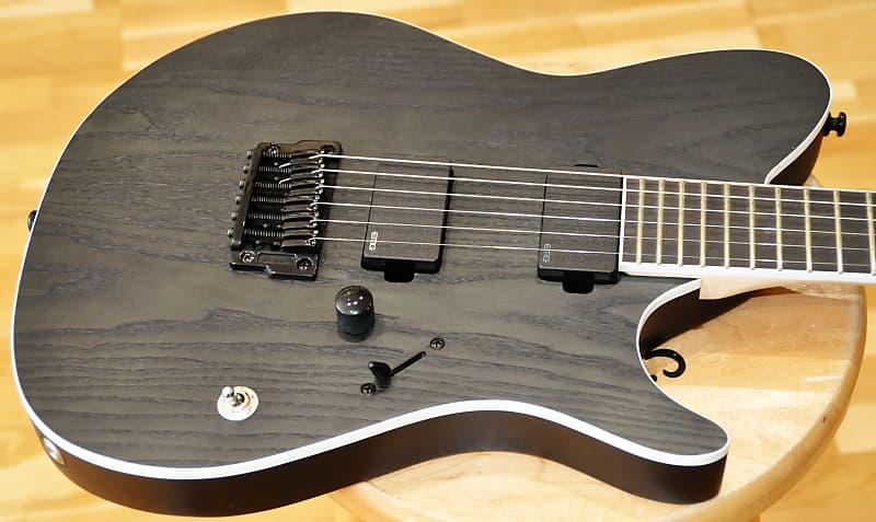 Ibanez FRIX6FEAH-CSF Iron Label Series FRIX6 FEACH Charcoal Stained Flat  Electric Guitar -Demo Model | Reverb