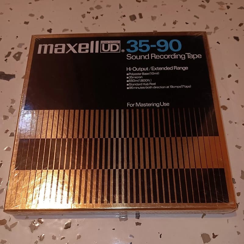 Maxell UD 35-90 7” Reel to Reel Mastering Tape used  			