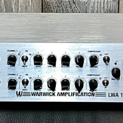 Warwick LWA 1000 Watt 2-Channel Bass Head Silver, Great Head, Monster Sweet Tone it's Beyond Huge ! image 1