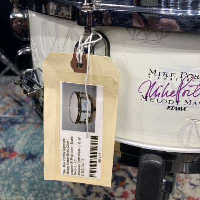 Tama - 14x5.5" Mike Portnoy Signature, Melody Master, Limited Edition Snare Drum 2006 - White image 4
