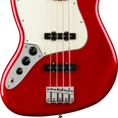 Fender Player Jazz Bass LH Left-Handed Bass, Pau Ferro FB, Candy Apple Red image 2