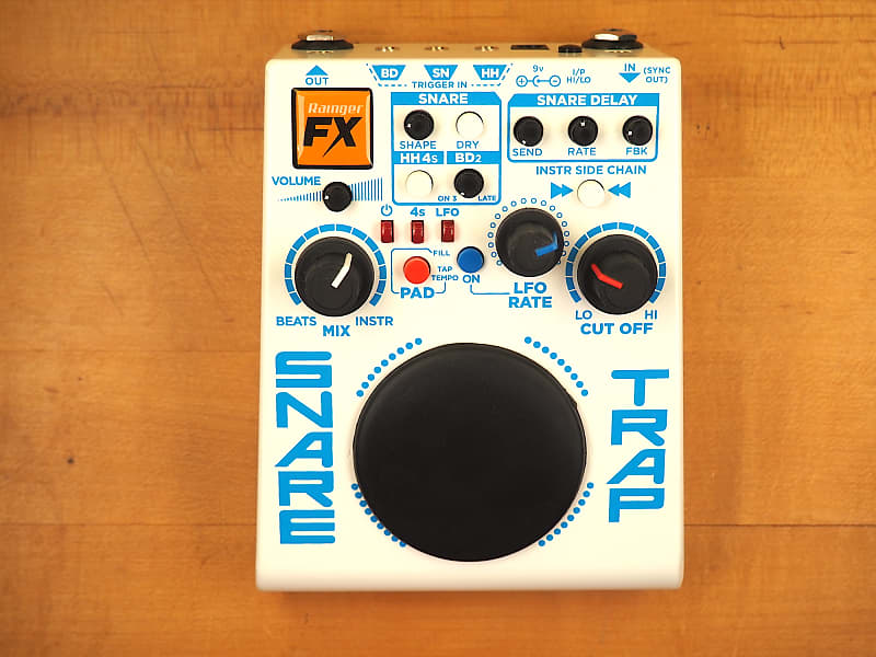 Rainger FX Snare Trap Beatbox Drum Machine Rhythm Device Reverb