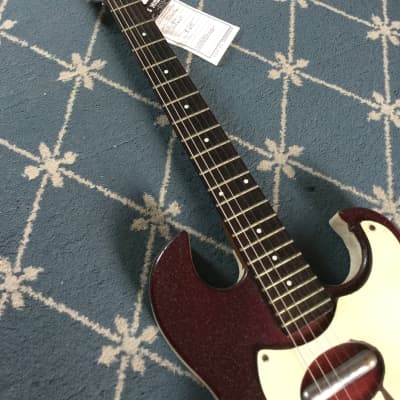 Silvertone Electric Guitar 1960's Redburst image 6