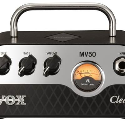 Vox MV50 Clean Compact 50w Guitar Amp Head - Chrome/Black image 1