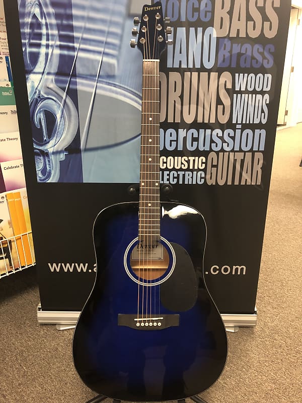 Denver DD44S Guitar w/Bag Blue image 1