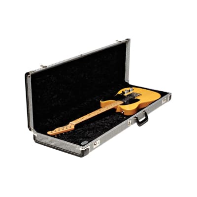Fender G&G Deluxe Tweed Hardshell Guitar Case for Stratocaster/Telecaster - Black image 3