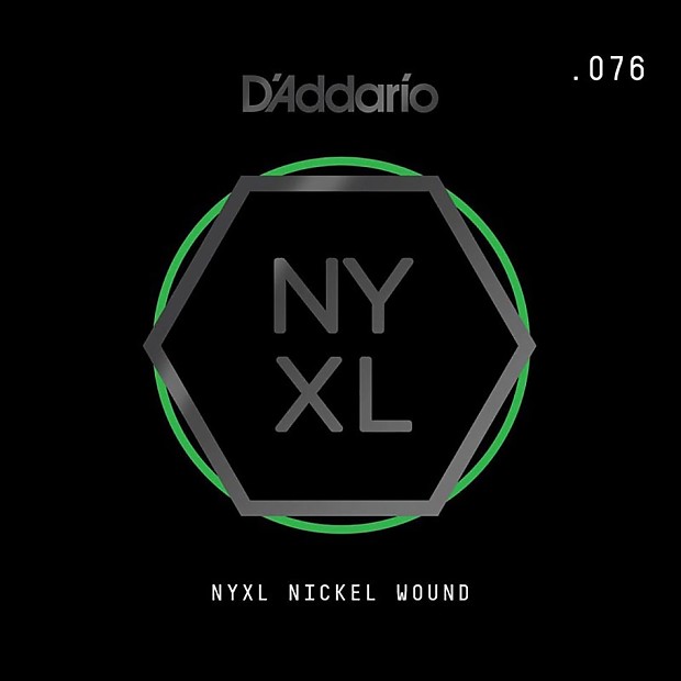 D'Addario NYXL Nickel Wound Electric Guitar Single String .076 image 1