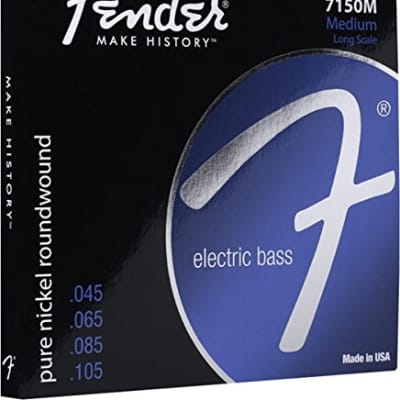 Fender 7150 Bass Strings, Pure Nickel, Roundwound, Long | Reverb Fender 7150 Bass Strings, Pure Nickel, Roundwound, Long | Reverb