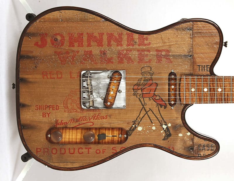 Red Coat – #210737 Maverick Vintage Wood Guitar image 1