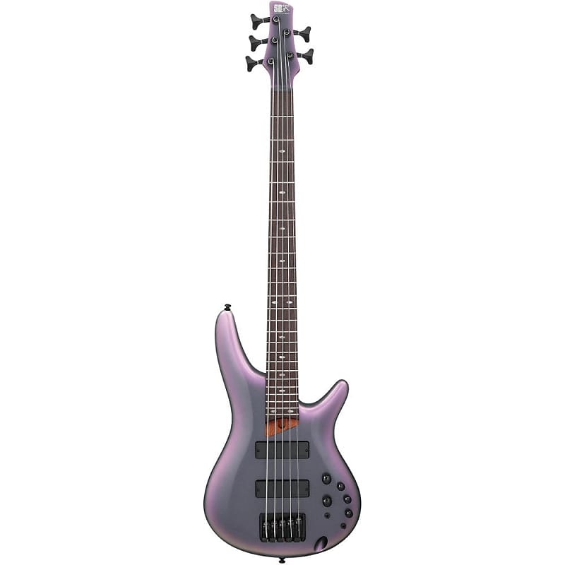 Ibanez SR505E-BAB SR Series 5-String Electric Bass, Black Aurora Burst Gloss image 1