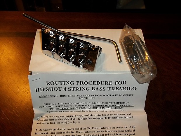 Hipshot 4 string Bass Tremolo Chrome MAKE OFFER make offer