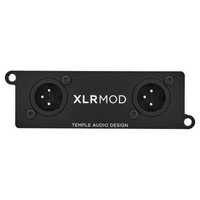NEW TEMPLE AUDIO XLR PASS THRU MODULE MALE + MALE image 1