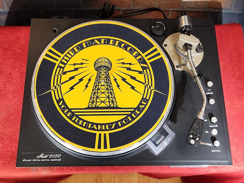 Marantz 6150 Servo Control Direct Drive Turntable w/ Third Man Records Platter Cover  			