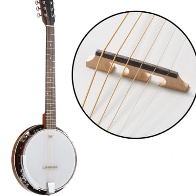 6-String Banjo - Full Size with Closed Back, Mahogany Resonator image 3
