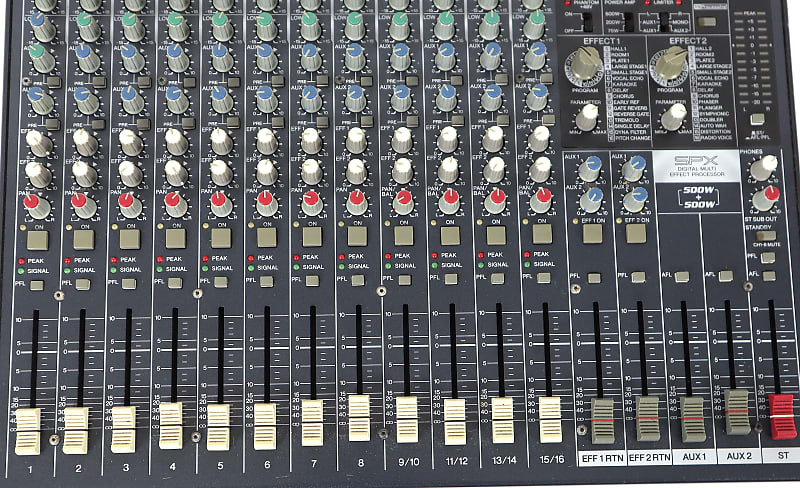 Yamaha EMX 5016CF アナログミキサー EMX5016CF - Features - Mixers - Professional Audio