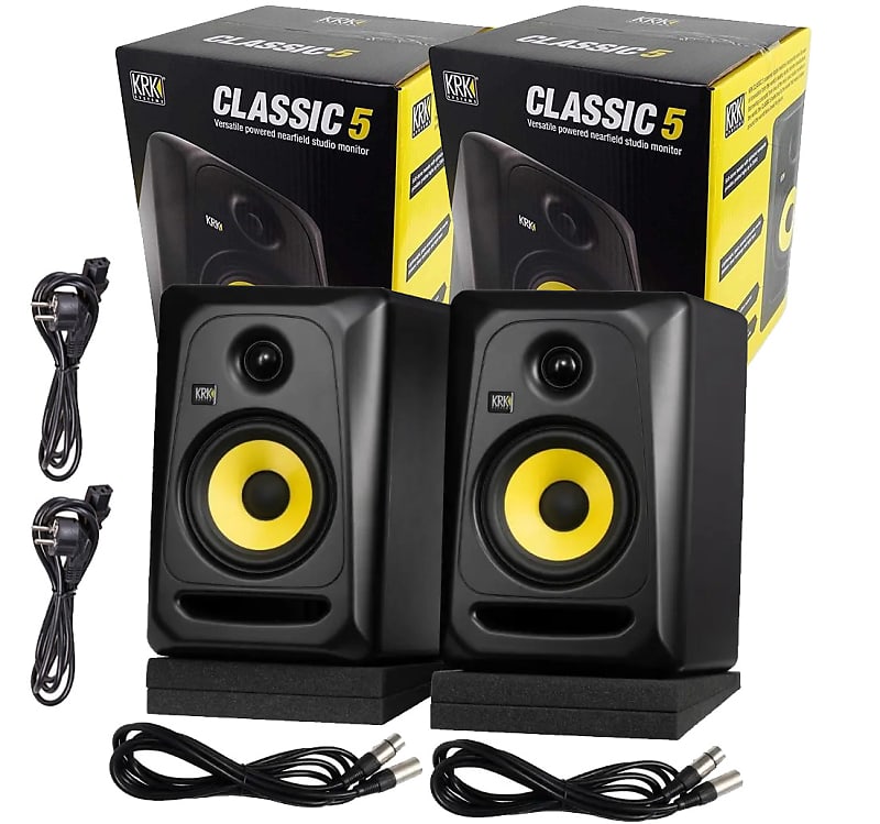 KRK Classic 5 Studio Monitor Pack Bundle image 1