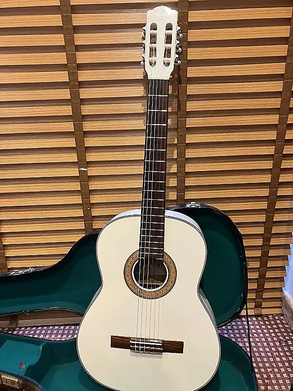 Takamine (Yamano) - YG.80 - 1970's - White, Rare 'Yamano' Japan Domestic Release Only, Original HSCase, Excellent Condition, Free World Wide Shipping ! image 1