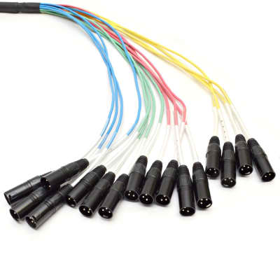 NEW 16 CHANNEL SPLITTER SNAKE CABLE - Two 15' Trunks PA image 4