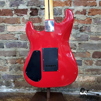 Stinger MIJ S-Style Electric Guitar (1980s Fiesta Red) image 14