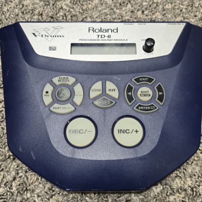 Roland TD-6 Electric Drum Module / Brain w. Power Supply + Cables - Free Shipping - Offers Accepted