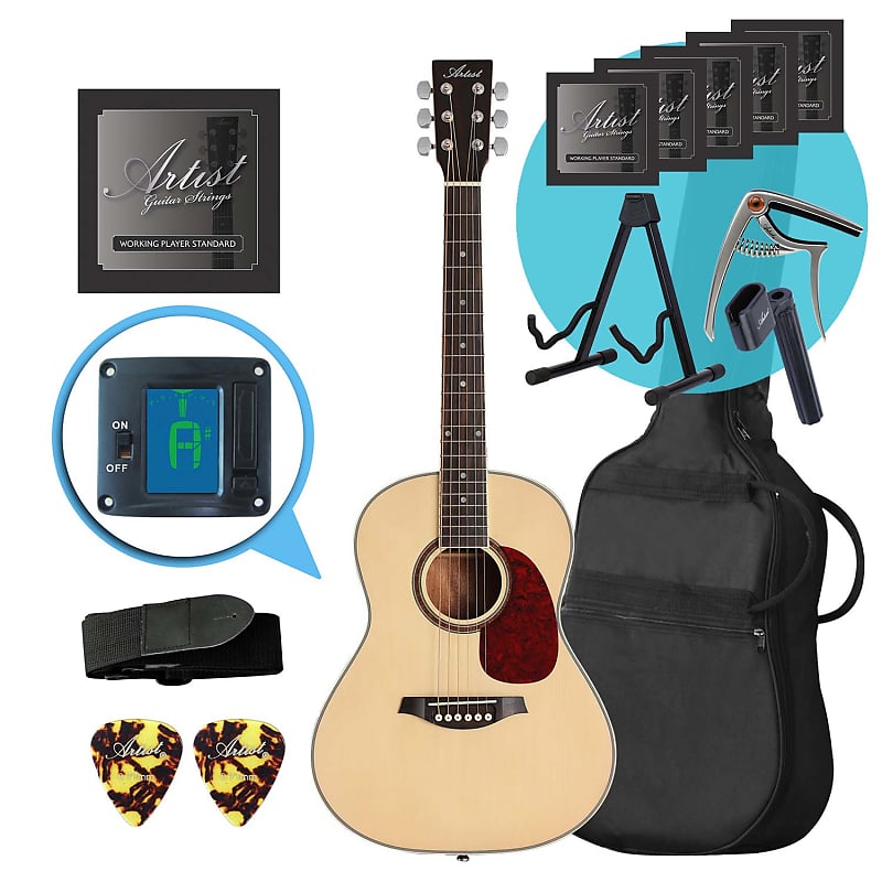 Artist LSP34 3 4 Size Beginner Acoustic Guitar Ultimate Pack