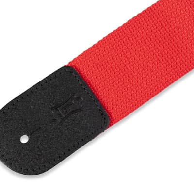 Levy's M8POLY 2" Polypropylene Guitar Strap - Red image 1