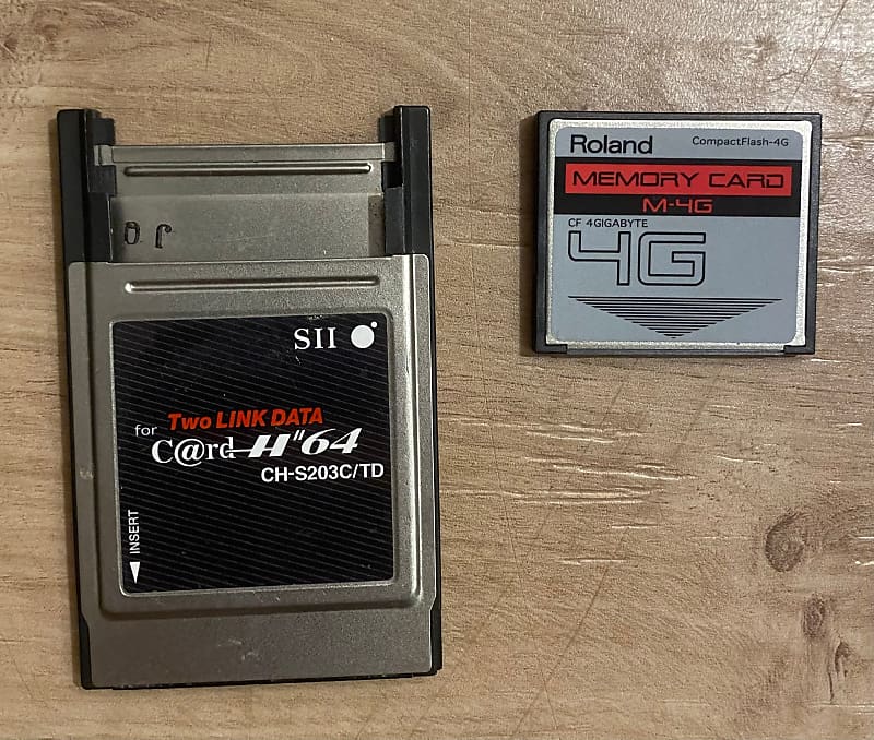 Vintage Roland 4GB Compact Flash Memory Card + Two Link Data | Reverb