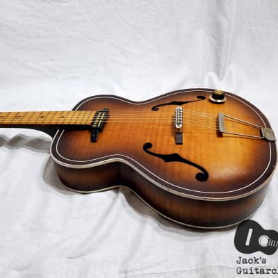 Kay/Harmony N-3 Player-Grade "The Gutbucket" Archtop w/ Goldfoil Pickup (1950s, Antique Burst) image 15