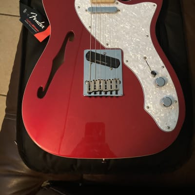 Fender Deluxe Telecaster Thinline Maple Fretboard Candy Apple Red image 1