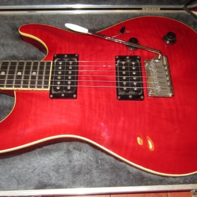 1991 Fender Heartfield Elan II Red w/ Original Hardshell Case image 8